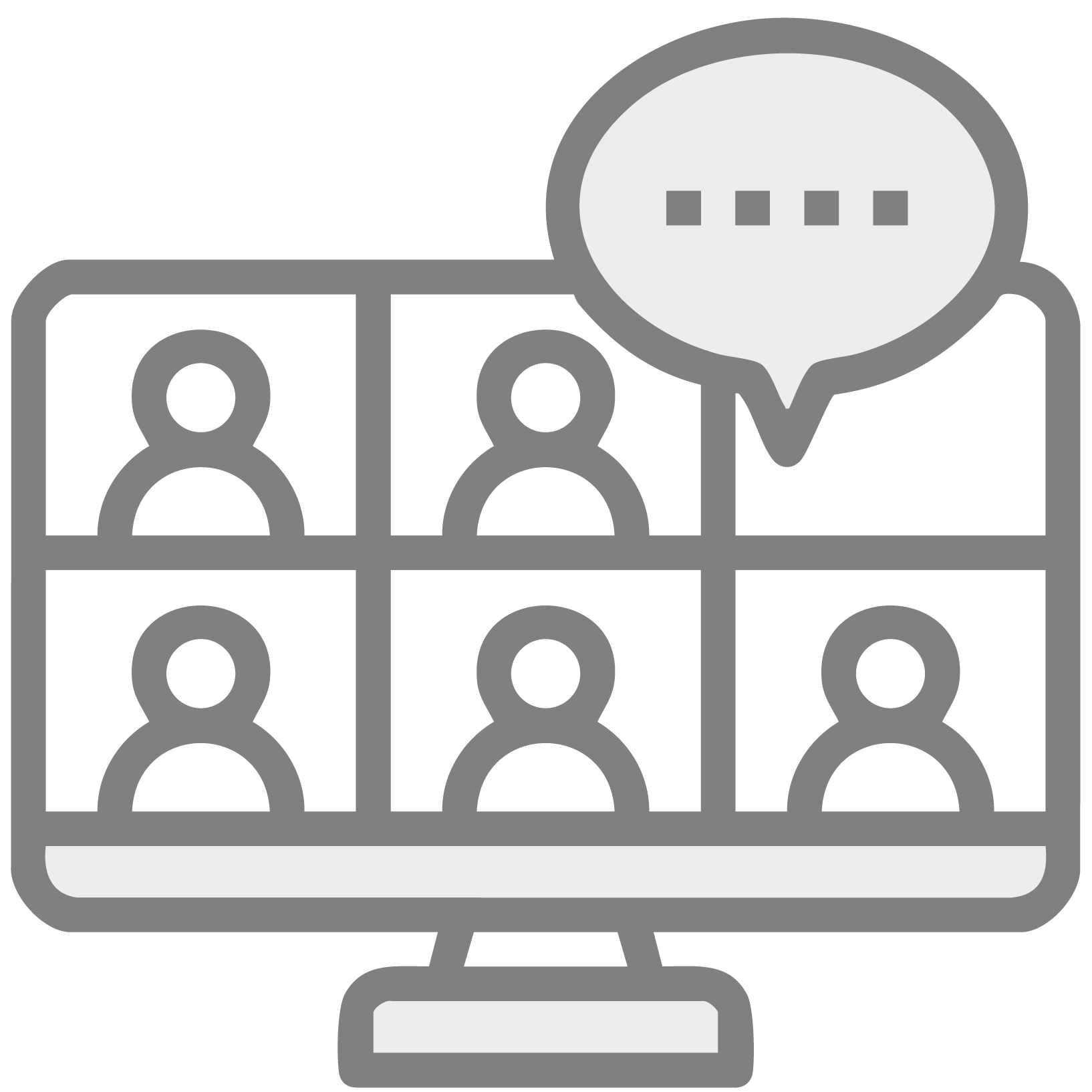 Symbol für Breakout-Rooms – digitale Kleingruppenarbeit in Online-Seminaren