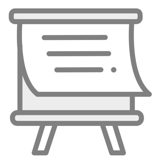 Symbol für Flipchart – Visualisierte Wissensvermittlung und interaktive Präsentation